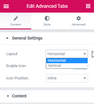 Elementor Sidebar Tabs