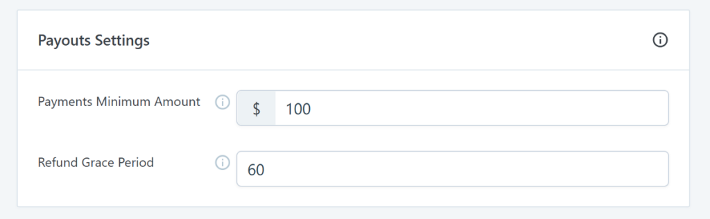 SliceWP payout settings