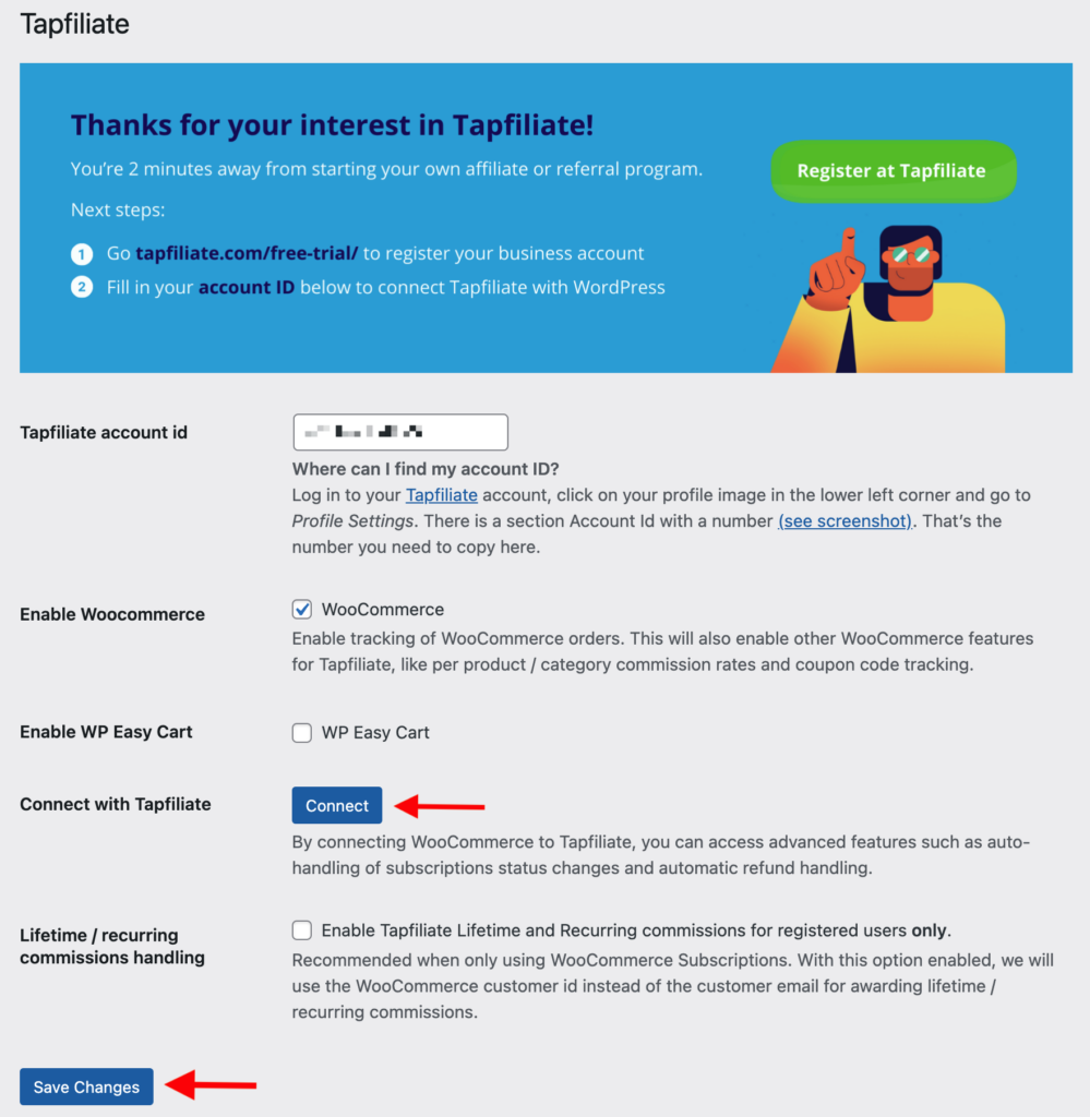 Tapfiliate Review Set Up in WooCommerce