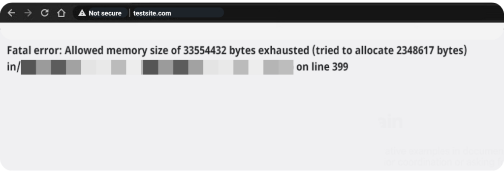 WordPress Memory Limit Error